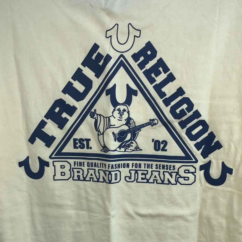 True Religion Light Yellow Men's T-Shirt
